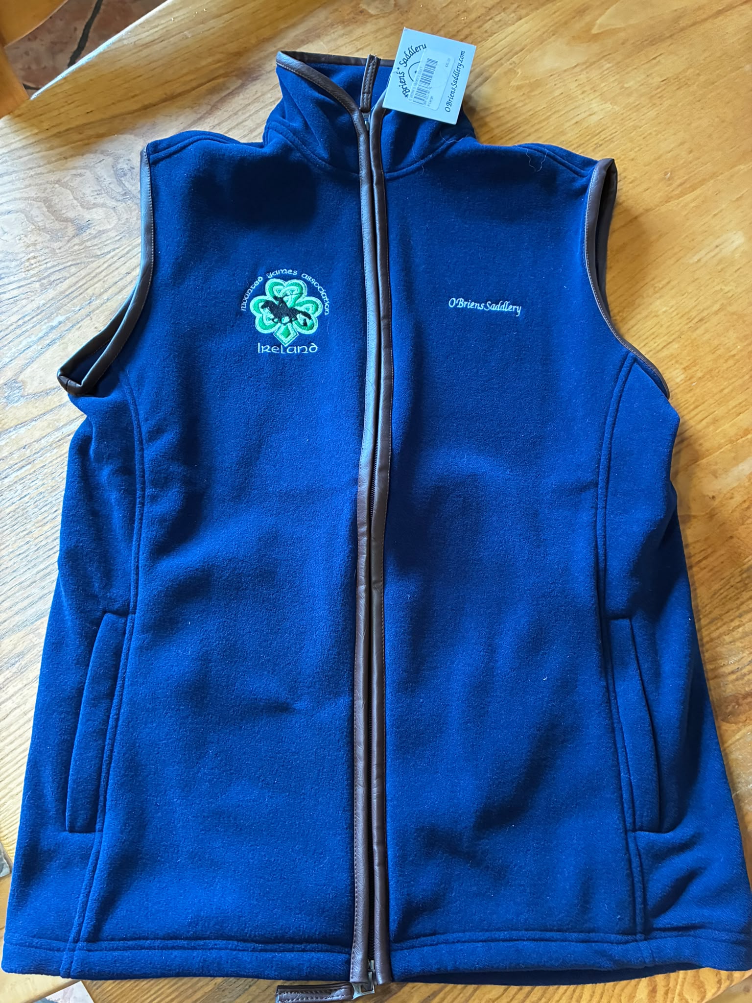 Navy Fleece Gilet