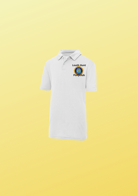 Louth Hunt Pony Club White Polo Shirt