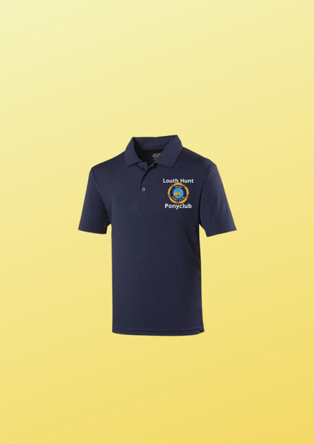 Loth Hunt Pony Club Navy Polo Shirt