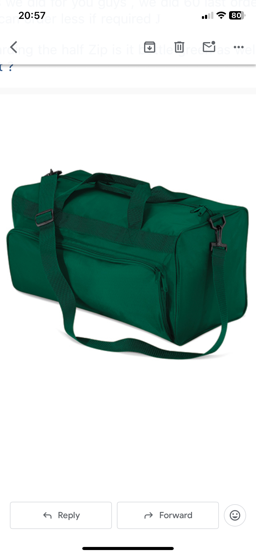Hold all sports bag