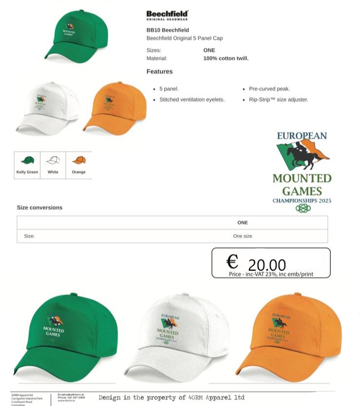 Euro 25 Caps