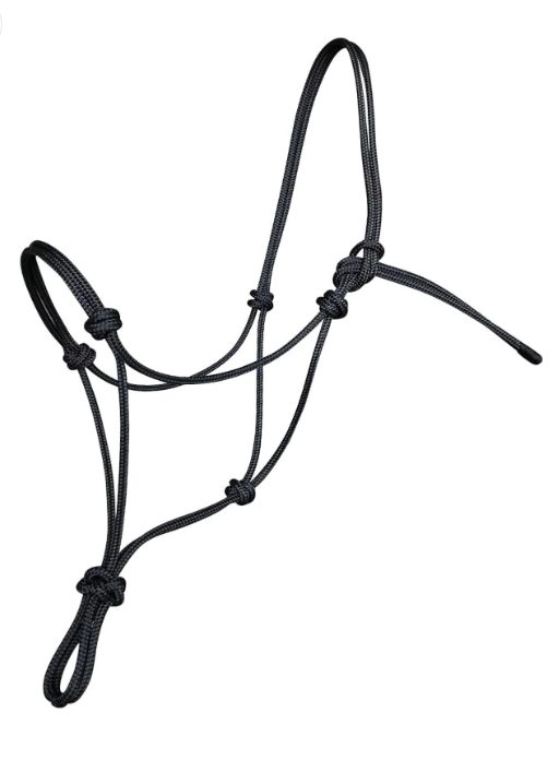 black rope halter