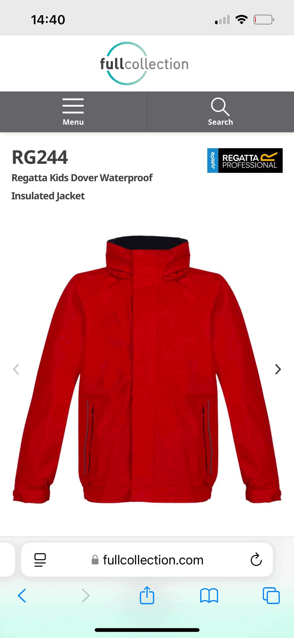 Kids waterproof jacket