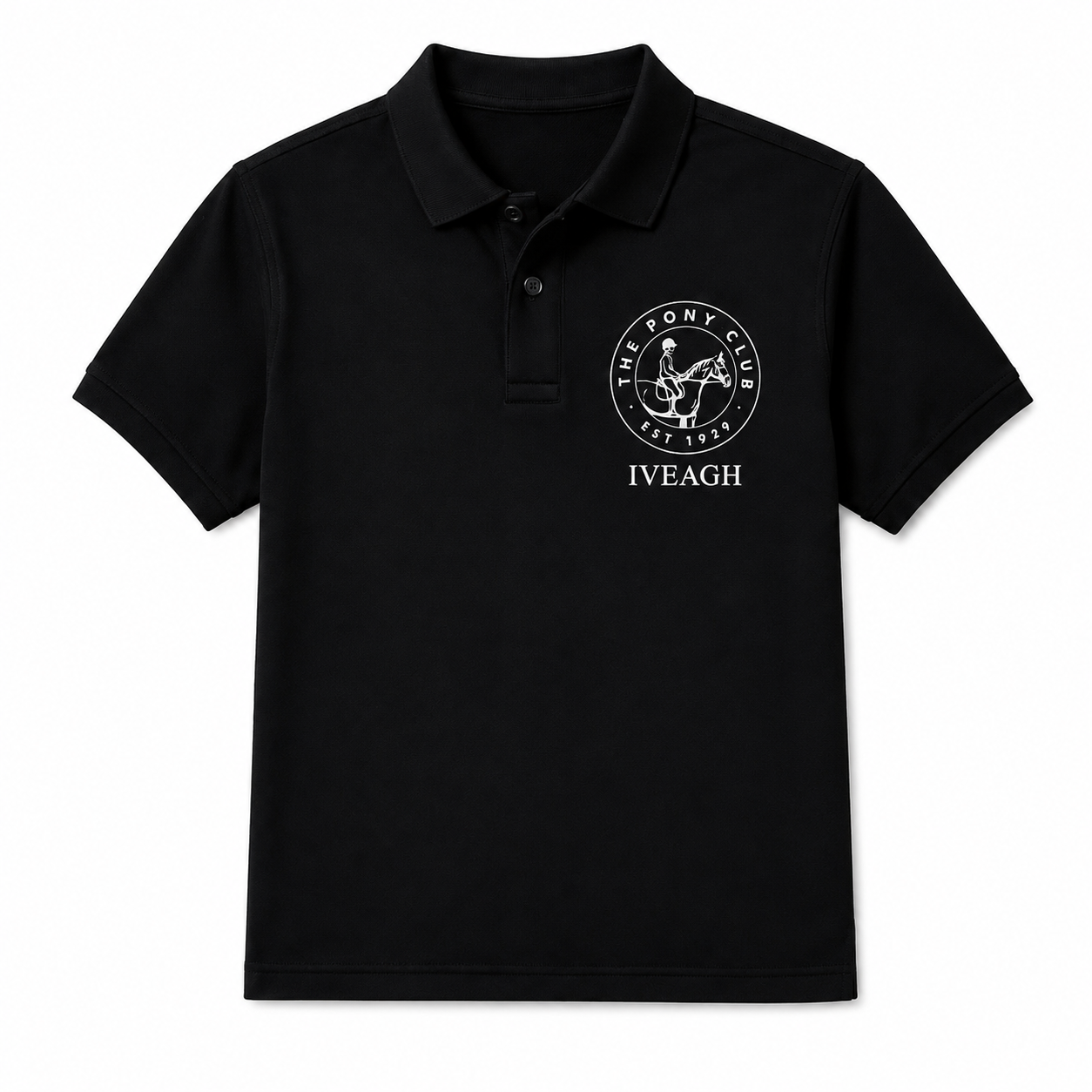 Cotton polo shirt black