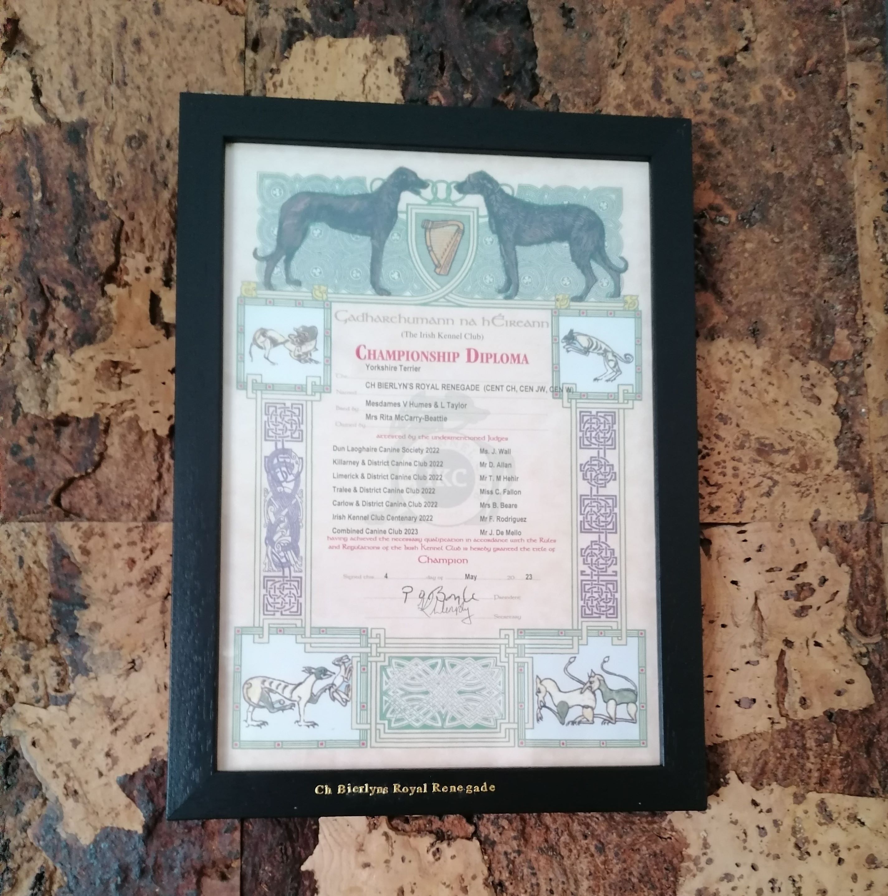 A4 Black Photo Frame